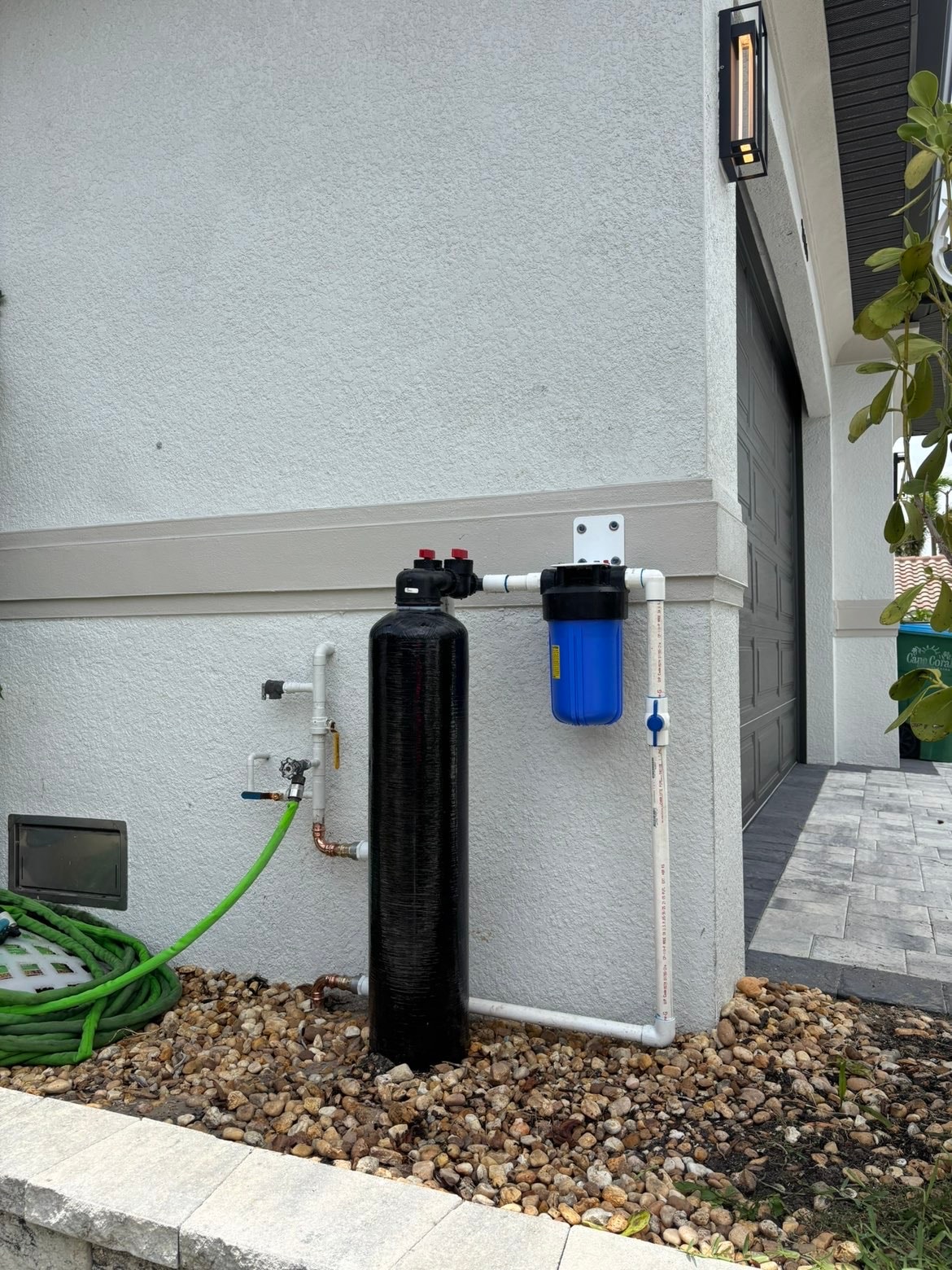 Water treatment equipment installation